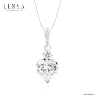 Lenya Jewelry จี้เพชร DiamondLike ด้วยดีไซน์เพชรรูปทรงหัวใจเม็ดเดี่ยว เหมาะสำหรับเป็นของขวัญที่ล้ำค่า