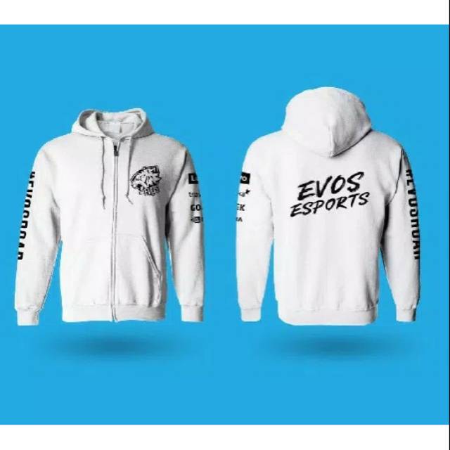 EVOS ESPORT ZIPPER HOODIE JERSEY RRQ BTR ONIC TEAM LIQUID SECRET JACKET