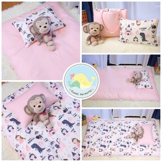 เซทปลอกที่นอน+ปลอกหมอน ขนาด 75x130 ซม. ผ้าCotton100% (ลายเด็กผู้หญิง) *เฉพาะปลอกเท่านั้น*