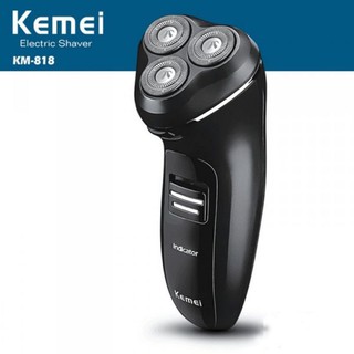 kemei เครื่องโกนหนวด Rechargeable Shaver รุ่น Km - 818 - Black