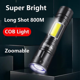 SmilingShark E642 COBไฟฉาย ไฟฉายจิ๋ว T6 ไฟฉายขนา LED สว่างสุด ด้ ท่วมได้ มัลติฟังก์ชั่น บ้านกันน้ำแบบชาร์จไฟที่ทนทานขนาดเล็กและกะทัดรัด กลางแจ้งแบบพกพาตั้งแคมป์ปีนเขาขี่บำรุงรักษาเรือเดินสุนัขไฟ