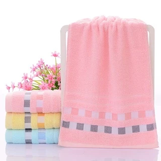 ผ้าขนหนูเCotton สำหรับเช็ดหน้า เช็ดตัว เช็ดผม 1 แพ็ค 12 ผืนคละ 4 สี และ 3 สี ให้