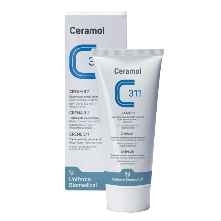 Ceramol Cream 311 เซอรามอล ครีมบำรุง ผิวหน้า ผิวกาย สำหรับผิว แพ้ง่าย แห้ง อักเสบ แดง ขนาด 75 ml 18120