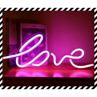 [Sale] Neon Light โคมไฟนีออน  LED "love" ใช้ตกแต่งบ้าน ร้าน และงานปาร์ตี้ ของขวัญ วาเลนไทน์ Valentine