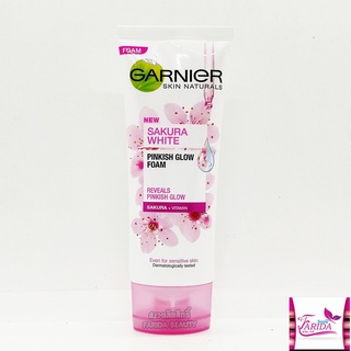 🔥โปรค่าส่ง25บาท🔥 Garnier Sakura White Foam 100ml. การ์นิเย่ ซากุระโฟม 8992304033858