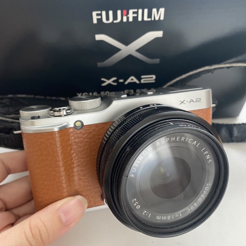 FUJI XA2 กล้องฟูจิ กล้องมือสอง พร้อมเลนส์หน้าชัดหลังเบลอ