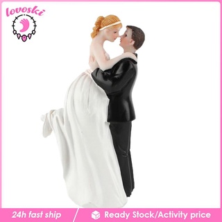 Wedding Cake Topper Bride Groom Wedding Decor Resin Cake Topper