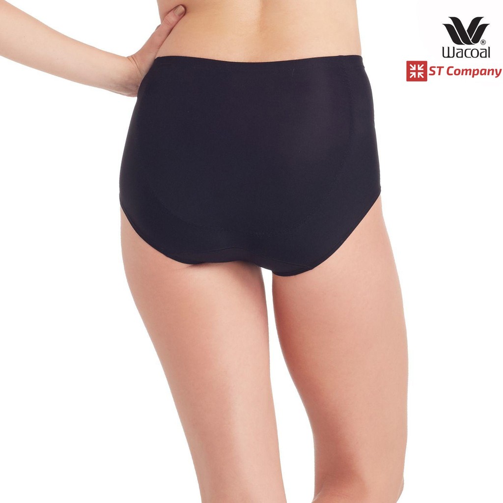 กางเกงใน Wacoal U-Fit Extra Panty ทรง Short (เต็มตัว) รุ่น WU4838 สีดำ (BL) 1 ชิ้น กางเกงในผู้หญิง วาโก้ กระชับก้น ก้น