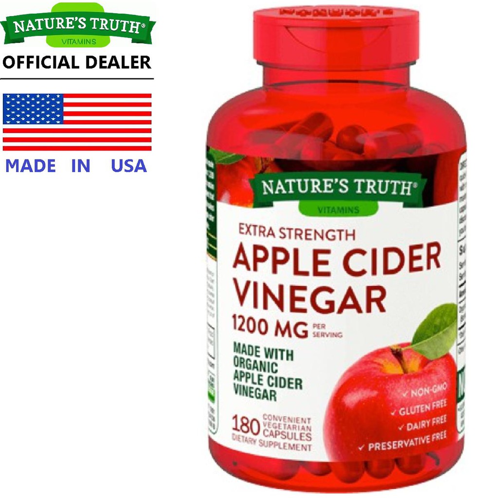 Nature's Truth Apple Cider Vinegar 1200mg 180 capsules