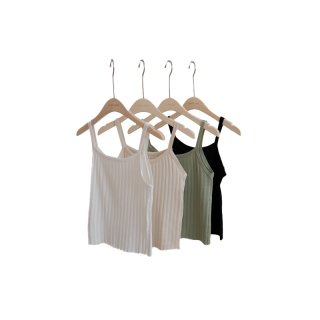 avocado สายเดี่ยวไหมพรมสีพื้นรุ่น Angel stripe knit camisole