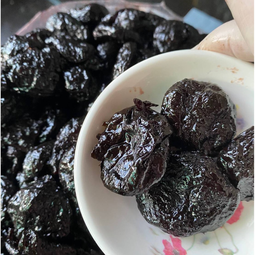 ลูกพรุนเชื่อม 500กรัม ไม่มีเมล็ด รสหวาน เม็ดใหญ่ ผลไม้อบแห้ง อาหาร อร่อย กินแก้ง่วง