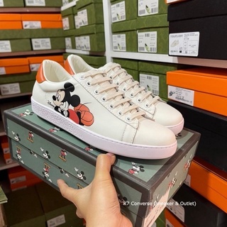 🚩 Gucci MickeyMouse Sneaker รองเท้าผ้าใบกุชชี่ลายมิ๊กกี้เม้าส์ สินค้าพร้อมกล่องอุปกรณ์