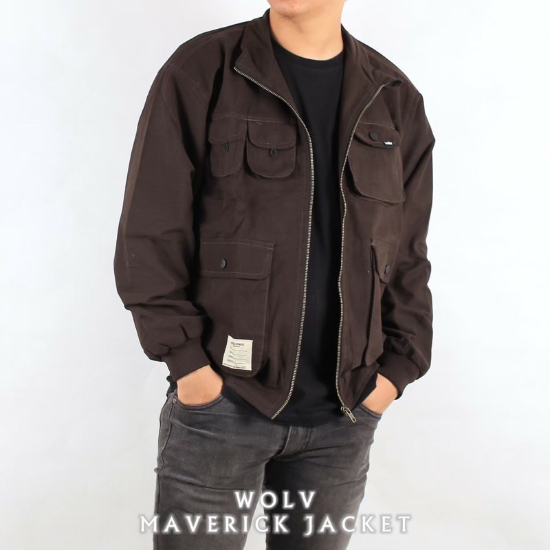 ต้นฉบับ WOLV Maverick Brown Jacket Wolv Parka Jacket
