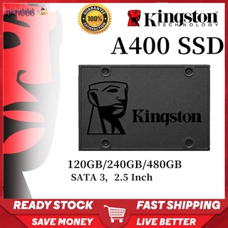 ฮาร์ดไดรฟ์สําหรับเดสก์ท็อป แล็ปท็อป Top Store Kingston A400 Solid - State Drive Ssd Sata 3 2 . 5 นิ้ว - 30 / 60120 / 240 / 480 Gb