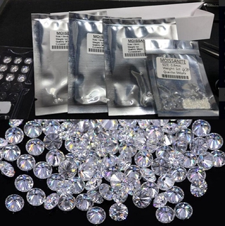 Round Moissanite Diamond F Color Small Size