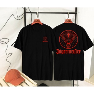 เสื้อตราหานคู่ - ขายร้อนคลาสสิกเสื้อยืดJagermeisterแอลกอฮอล์Jagerค็อกเทลJagerรถไฟผู้ชายจัดส่งฟรีLFl