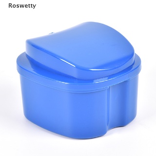 Roswetty Denture Box Container Tooth Storage Case False Teeth Rinsing Basket Dental Care PH