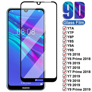 Cod กระจกนิรภัย 9D แบบเต็มจอ สําหรับ Huawei Y6 Y7 Y9 Prime 2018 2019 Y5P Y6P Y6S Y7A Y7P Y7S Y8P Y8S Y9A Y9S