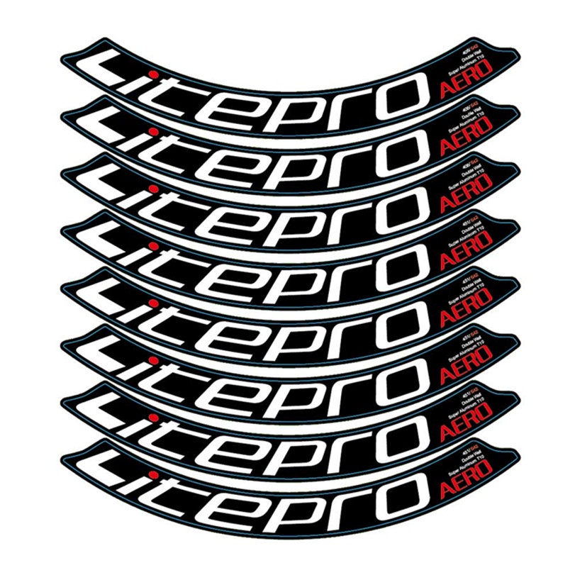 Litepro AERO S42 406 451 ชุดล้อ Double Wall Super อลูมิเนียม T10 ล้อขอบสติกเกอร์