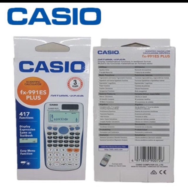 CASIO เครื่องคิดเลขวิทยาศาสตร์ รุ่น FX-991ES PLUS ของแท้รับประกัน 2 ปี