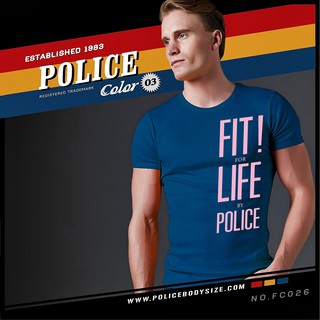 เสื้อยืด Police Bodysize FC026