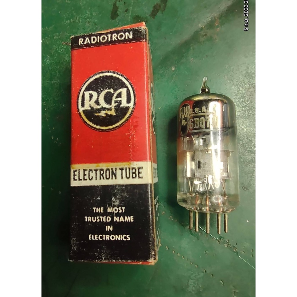RCA 6BQ7A หลอดสูญญากาศ หลอดปรีแอมป์ ผลิตอเมริกา สินค้าใหม่NOs/NIB ไม่เคยใช้งาน มีการรับประกัน