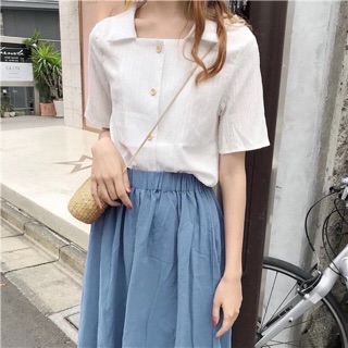 Lady shirt เสื้อเชิตสีขาวน่ารัก