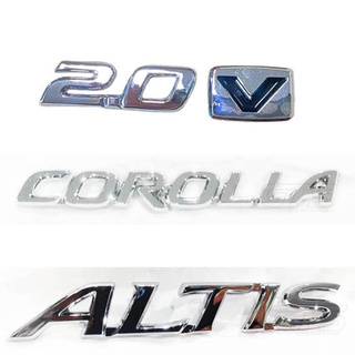 SET logo 2.0 logo V logo COROLLA LOGO ALTIS ใส่ Toyota corolla Altis เซ็ท โลโก้ 2.0 v COROLLA ALTIS