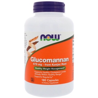 Glucomannan 575mg 180 capsules กลูโคแมนแนน บรรเทาอาการท้องผูก