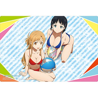 Bushiroad Rubber Mat Limited Sword Art Online: Asuna &amp; Suguha Swinsuit(แผ่นยางรองเล่นการ์ด)