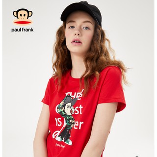 Paul Frank / Big Mouth Monkey เสื้อยืดแขนสั้นคอกลมทรงหลวมสําหรับผู้หญิง