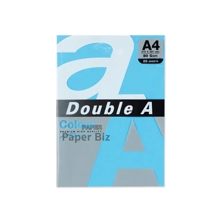 Double A กระดาษสี ขนาด A4 หนา 80 แกรม 25 แผ่น