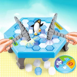 BHQ เกมทุบน้ำแข็ง เพนกวิน ของเล่นสําหรับครอบครัว ดสก์ท็อปเคาะน้ำแข็งบล็อก กับดักเพนกวิน