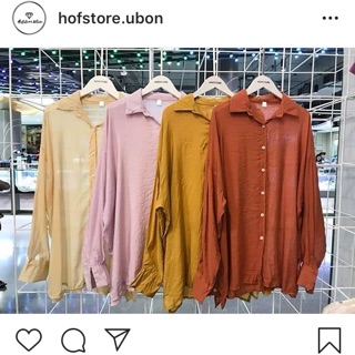 เสื้อเชิ้ต hof store ใส่คลุมบิกินี่ได้