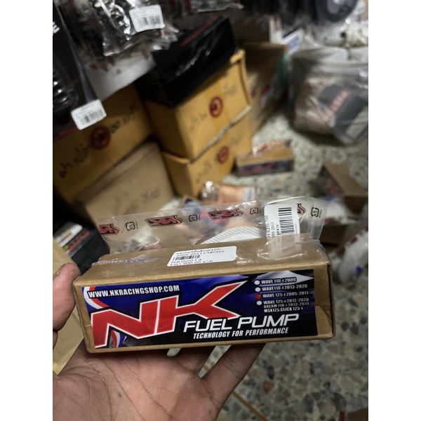 nk racing ปั๊มติ๊ก 5.5 บาร์พร้อมไส้กรอง 125i 2005-2012 ใส่เวฟ125บังลม ปั๊มติ๊ก 5.5 บาร์พร้อมไส้กรอง 