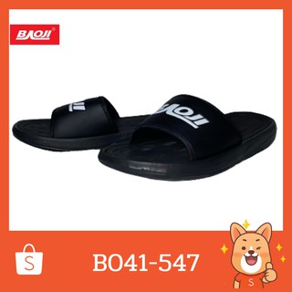 รองเท้าแตะแบบสวม BAOJI รุ่น B041-547-สีดำ (BLACK) รองเท้าแตะแบบสวม ลุยน้ำได้ พื้นเบานุ่มสบาย