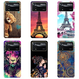 เคสโทรศัพท์ซิลิโคน TPU แบบนิ่ม ลายการ์ตูน สําหรับ Xiaomi Poco X4 Pro 5G Poco M4 Pro 4G X4Pro