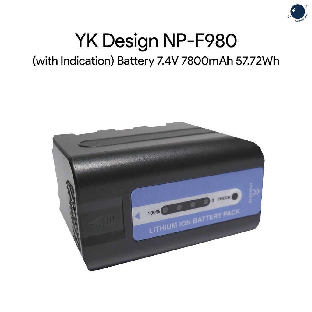 YK Design NP-F980 (with Indication) Battery 7.4V 7800mAh 57.72Wh ประกันศูนย์