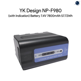 YK Design NP-F980 (with Indication) Battery 7.4V 7800mAh 57.72Wh ประกันศูนย์