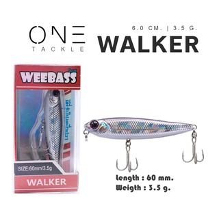 เหยื่อปลั๊ก แท้จาก Weebass Action ดีราคาเบา รุ่น WALKER FLOATING 6.0 cm. / 3.5 g.