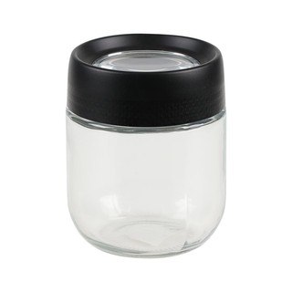 🔥The Best!! ขวดโหลแก้วฝาเกลียว MAGNIFF 0.35 ลิตร สีดำ ขวดโหล GLASS CANISTER WITH SCREW LID MAGNIFF 0.35L BLACK