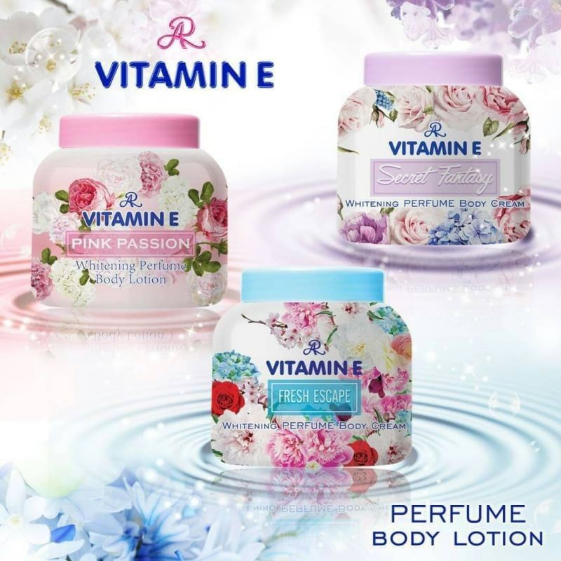 AR Vitamin E Perfume Body Lotion 200g. โลชั่นน้ำหอม กลิ่นหอมนานตลอดวัน