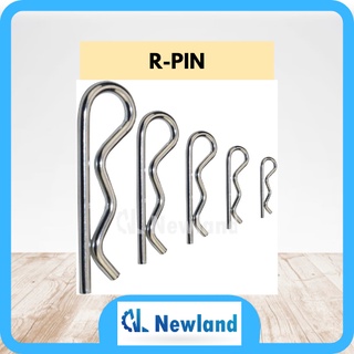 R-pin กิ๊บติดผม อเนกประสงค์ คลิปตัว R สปริงเดี่ยว (2 มม. 3 มม. 4 มม. 5 มม. 6 มม.)