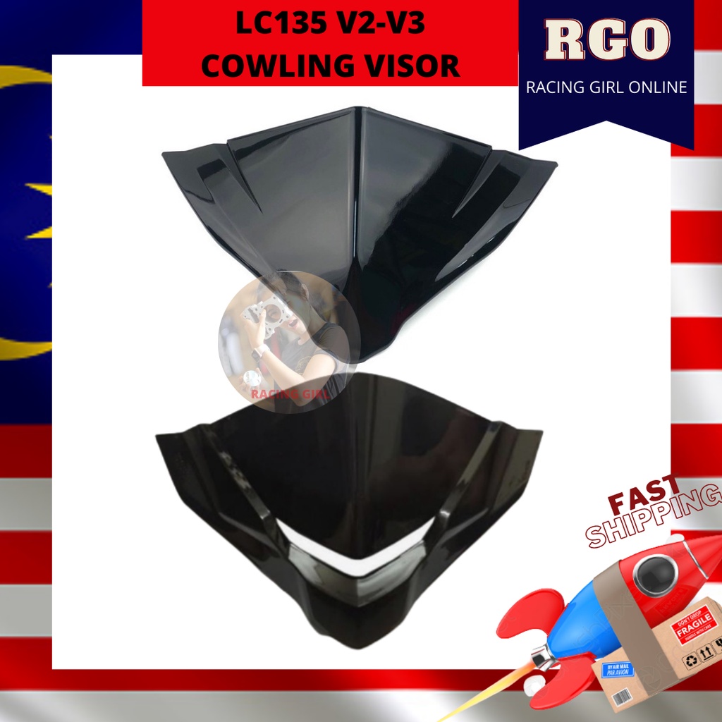 LC135 V2 V3 COWLING VISOR LC135 WINDSHIELD VISOR CAP KEPALA LC135