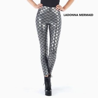 Mermaid leggings Silver USA เลกกิ้งนางเงือก