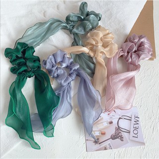 Sweet Pure Satin Cloth Streamer Headband