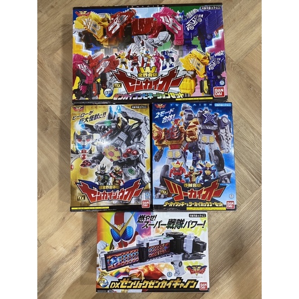 complete zenkaiger robo 45th sentai หุ่นยนต์เซนไคเจอร์ครบชุด 5 ตัว 4 กล่อง ของแท้ 100% มือหนึ่ง ยกเว