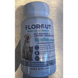 Florgut อาหารเสริม Probiotic&amp;Prebiotic สำหรับสุนัขและแมว (30แคปซูล)