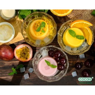 [4 แถม 1][สต๊อกใหม่] Cocon พุดดิ้งเยลลี่ผสมวุ้นมะพร้าวรสผลไม้ต่างๆ แพ็ค6ถ้วย
