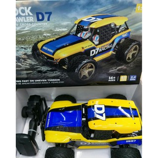 💥✅รถไฟฟ้าRock crawlerD7 สเกล1:12ขับเคลื่อน 4 ล้อรีโมท2:4Gแบตลิโพ7.4v.1500m